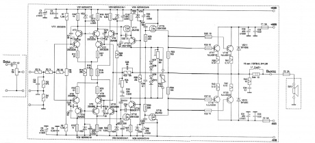 Схема УНЧ на псевдо IGBT-транзисторах