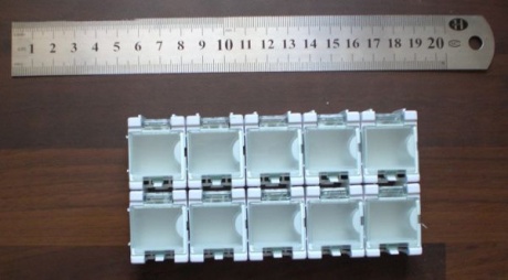 Длина комплекта кубических контейнеров